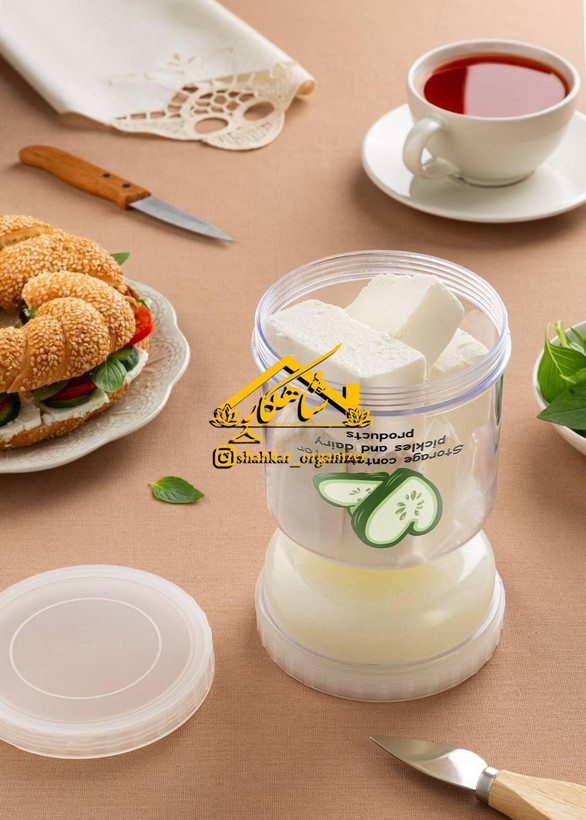 ظرف ترشیجات ساعت شنی