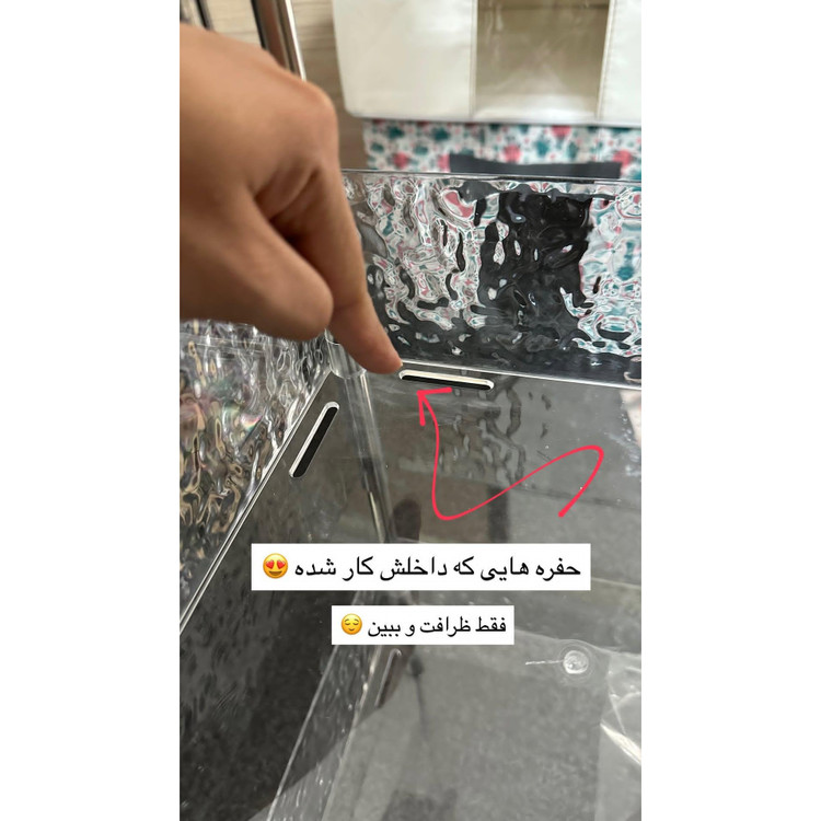 استند حمام اکرولیک شفاف